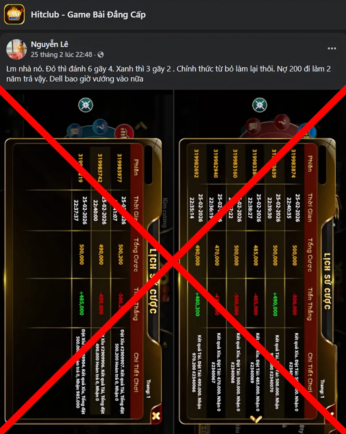 Phân tích, lật tẩy trò tung tin bẩn Hitclub